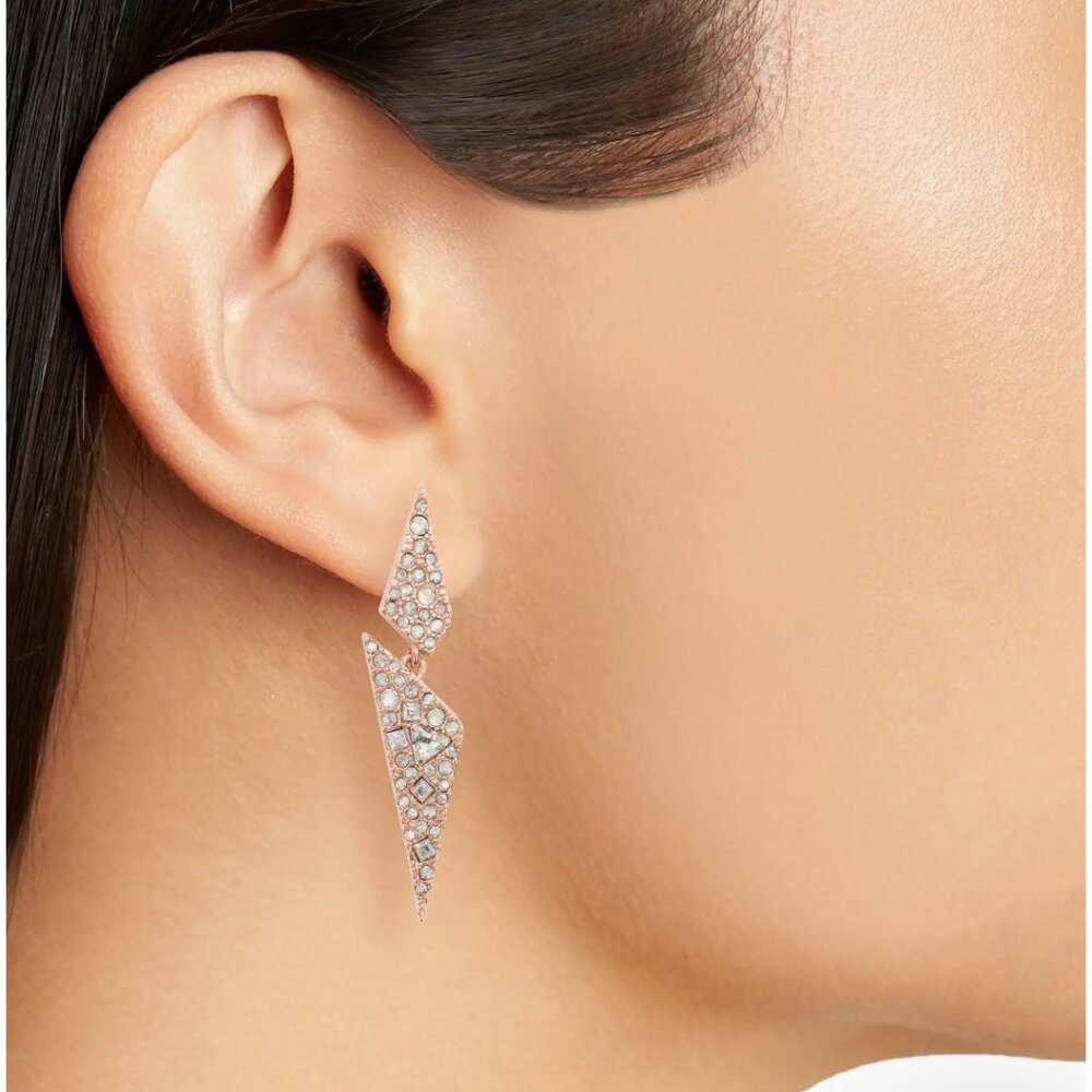 ALEXIS BITTAR Swarovski Crystal Origami Earrings NWOT